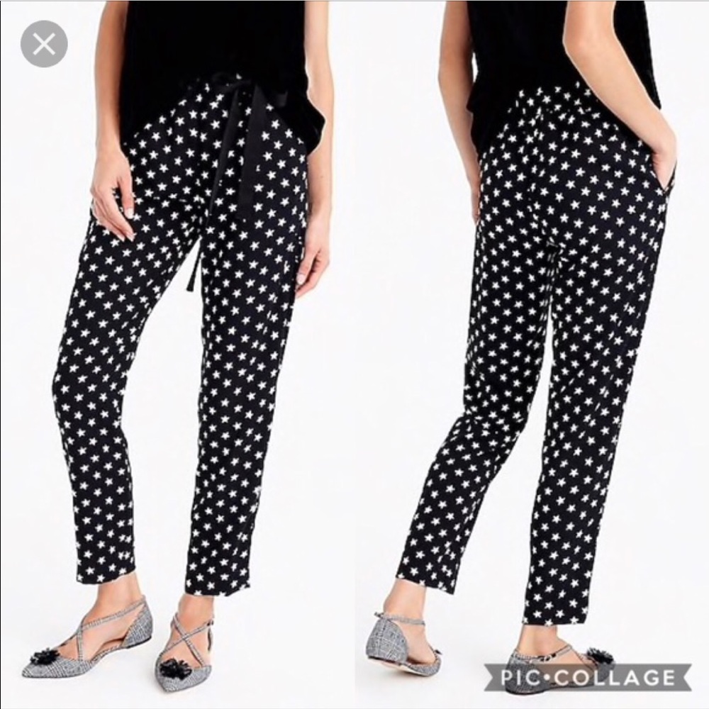 NWT J. Crew star print pant